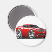 Dodge Challenger Red Car Magnet (Vorderseite/Rückseite)