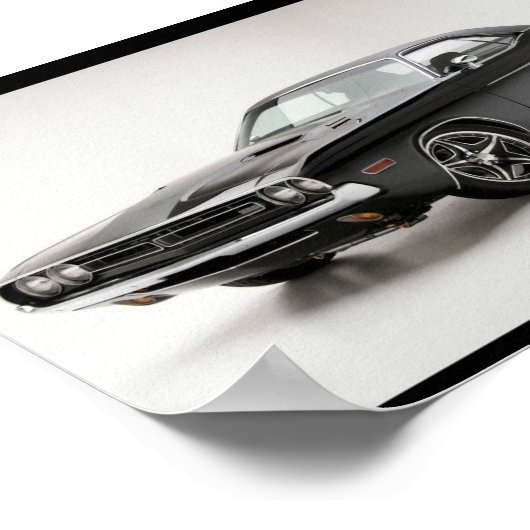 Dodge Challenger RT 1971 Poster (Ecke)