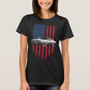 Dodge Charger amerikanische Flagge T-Shirt