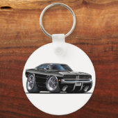 Dodge Charger Black Car Schlüsselanhänger (Vorderseite)