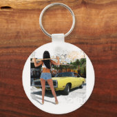 Dodge Charger Chick Schlüsselanhänger (Vorderseite)