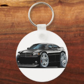 Dodge Charger Daytona Black Car Schlüsselanhänger (Vorderseite)