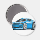 Dodge Charger Super Bee Blue Car Magnet (Vorderseite/Rückseite)