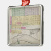 Dodge City, Ford Landkreis, Kansas Silbernes Ornament (Links)