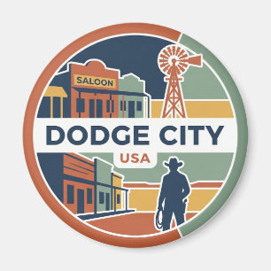 Dodge City Kansas Magnet