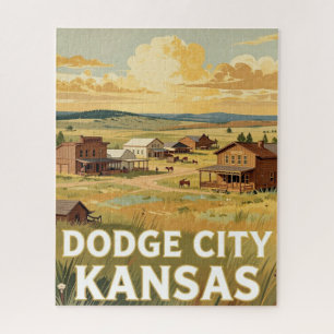Dodge City Kansas Old West Reise Puzzle