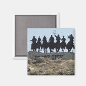 Dodge City, Kansas - Wild West Town Magnet (Vorderseite/Rückseite)