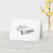 Dodge Coronet Muscle Car Karte (Gelbe Blume)