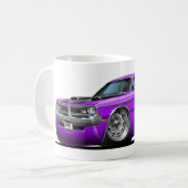Dodge-Dämon-lila Auto Kaffeetasse (Vorderseite Links)