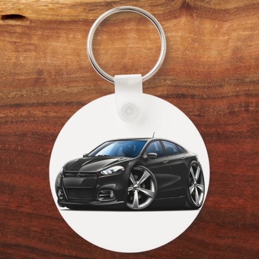 Dodge Dart Black Car Schlüsselanhänger (Vorderseite)