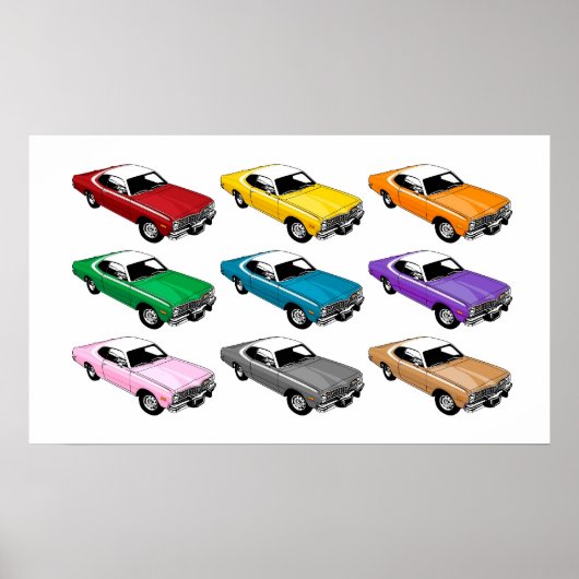 Dodge Dart Colors Poster (Vorne)