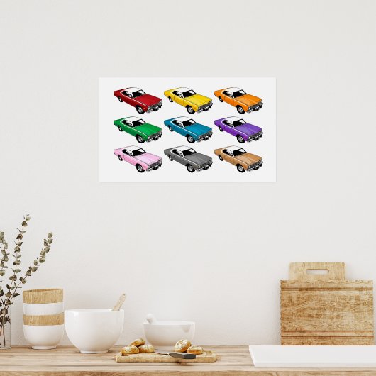 Dodge Dart Colors Poster (Küche)