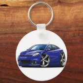 Dodge Dart Dk Blue Car Schlüsselanhänger (Vorderseite)