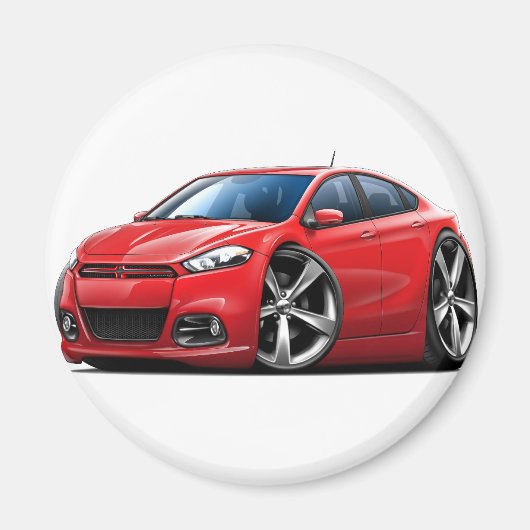 Dodge Dart Red Car 2013 Magnet (Vorne)