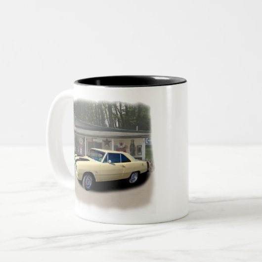 Dodge Dart Swinger 1972 Zweifarbige Tasse (Vorderseite Links)