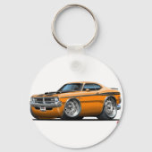 Dodge Demon Orange Car Schlüsselanhänger (Vorderseite)