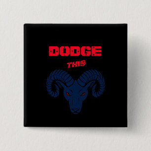 Dodge Dieser Ram Aries Patriotic Blue Pearl Button