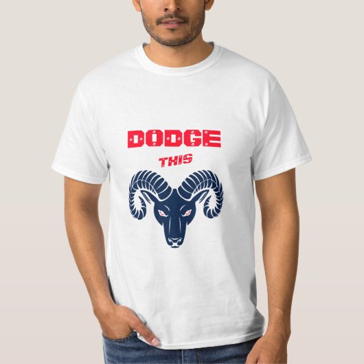Dodge Dieser Ram Aries Patriotic Blue Pearl T-Shirt (Vorderseite)