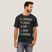 Dodge Duck Dip Dive Dodge Labrador Black Lab T-Shirt (Vorne ganz)