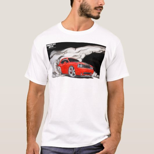 Dodge-Herausforderer Burnout-Shirt T-Shirt (Vorderseite)
