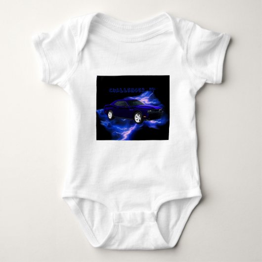 Dodge-Herausforderer Funktelegrafie Baby Strampler (Vorderseite)