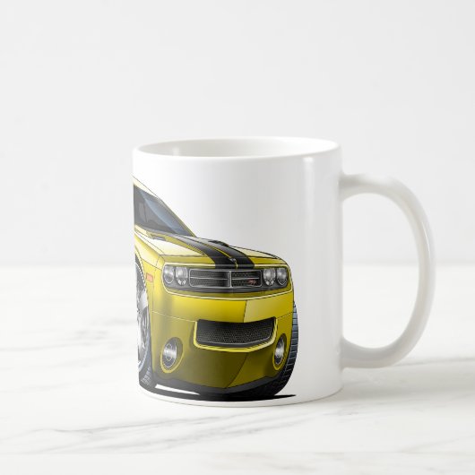 Dodge-Herausforderer-Gelb-Auto Kaffeetasse (Rechts)