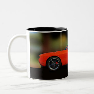 DODGE-HERAUSFORDERER-KAFFEETASSE ZWEIFARBIGE TASSE