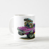 Dodge-Herausforderer-lila Auto 1970-72 Kaffeetasse (Vorderseite Links)