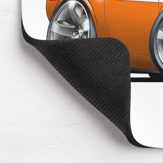Dodge-Herausforderer-Orangen-Auto Mousepad (Ecke)