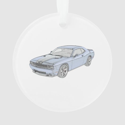 Dodge-Herausforderer Ornament (Rückseite)