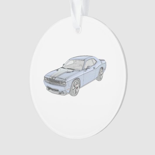 Dodge-Herausforderer Ornament (Vorderseite)