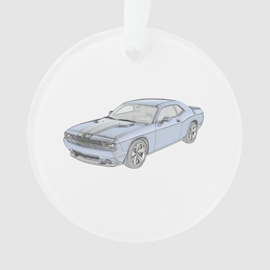 Dodge-Herausforderer Ornament (Vorderseite)