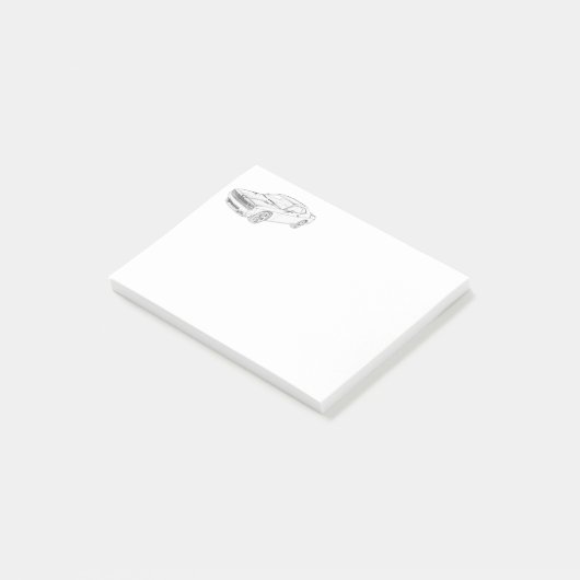 Dodge-Herausforderer Post-it Klebezettel (angewinkelt)