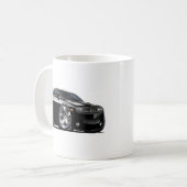 Dodge-Herausforderer-Schwarz-Auto Kaffeetasse (Vorderseite Links)
