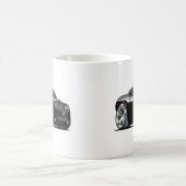 Dodge-Herausforderer-Schwarz-Auto Kaffeetasse (Mittel)
