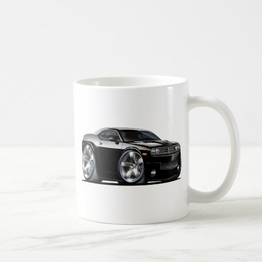 Dodge-Herausforderer-Schwarz-Auto Kaffeetasse (Rechts)
