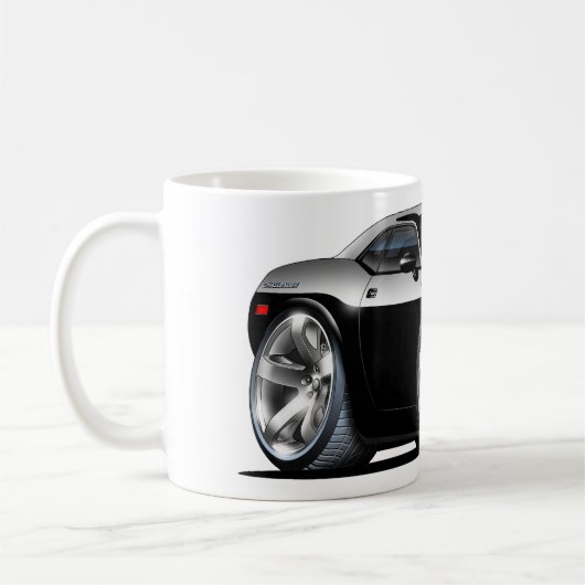 Dodge-Herausforderer-Schwarz-Auto Kaffeetasse (Links)