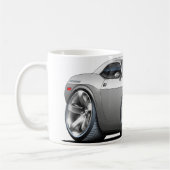 Dodge-Herausforderer-Silber/graues Auto Kaffeetasse (Links)