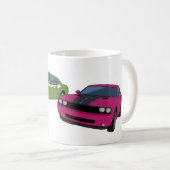 Dodge-Herausfordererrennen Kaffeetasse (VorderseiteRechts)