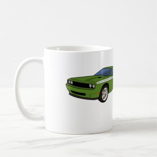 Dodge-Herausfordererrennen Kaffeetasse (Links)