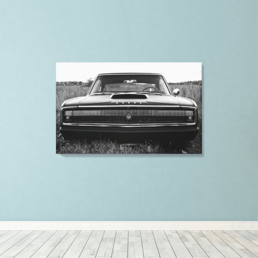 Dodge-Ladegerät 1966 Leinwanddruck (Insitu (Holzboden))