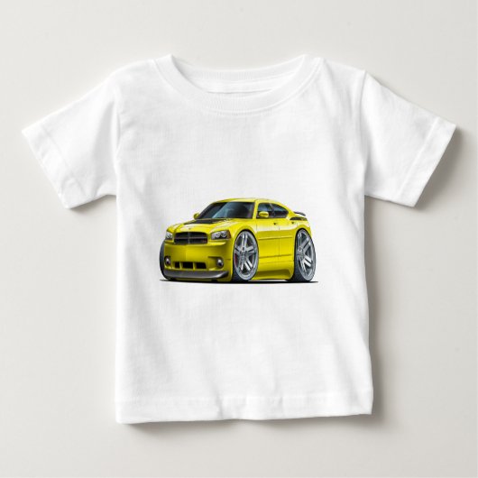 Dodge-Ladegerät Daytona gelbes Auto Baby T-shirt (Vorderseite)