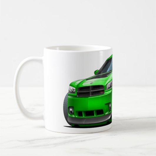 Dodge-Ladegerät Daytona grünes Auto Kaffeetasse (Links)