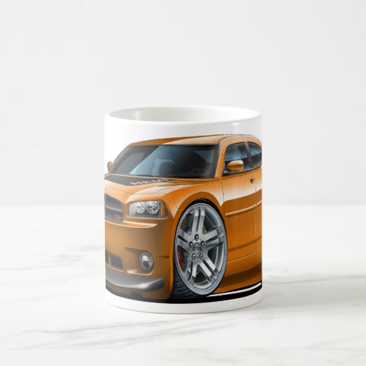 Dodge-Ladegerät Daytona Orangen-Auto Kaffeetasse (Mittel)