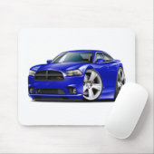 Dodge-Ladegerät Funktelegrafie-Blau-Auto Mousepad (Mit Mouse)