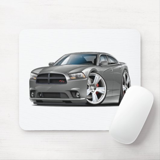 Dodge-Ladegerät Funktelegrafie-Grau-Auto Mousepad (Mit Mouse)