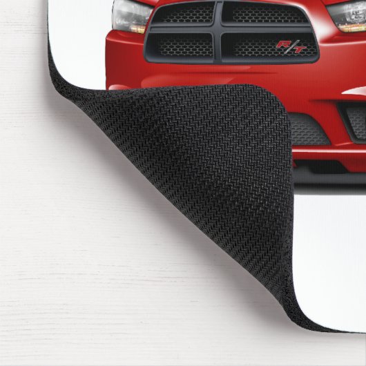 Dodge-Ladegerät Funktelegrafie-Rot-Auto Mousepad (Ecke)