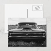 Dodge-Ladegerät-Muskel-Auto 1966 Postkarte (Vorne/Hinten)