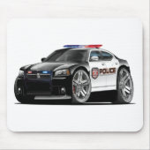 Dodge-Ladegerät-Polizei-Auto Mousepad (Vorne)