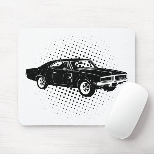Dodge-Ladegerät R/T Se 1969 Mousepad (Mit Mouse)